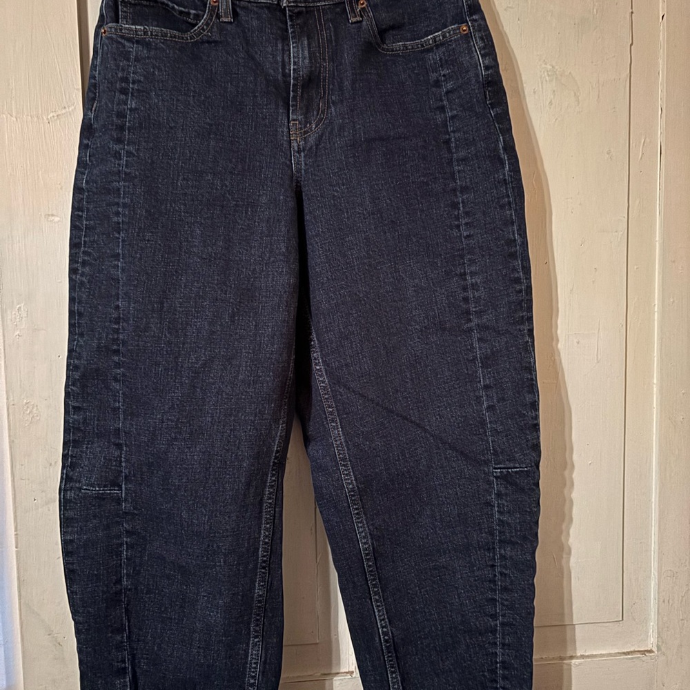Old Navy Dark Denim Barrel Leg Jeans